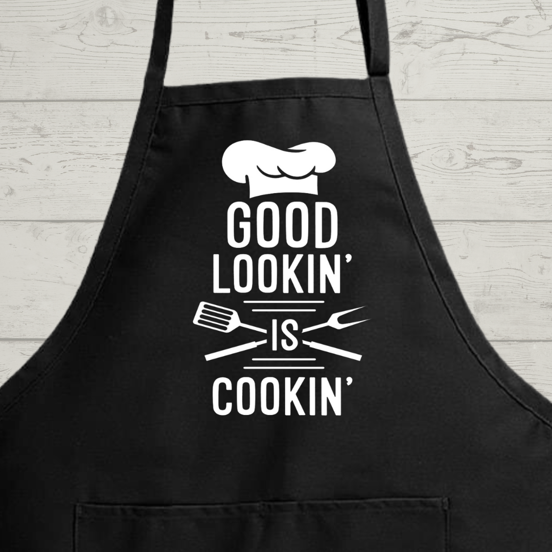 Good Lookin' Is Cookin' - Hilarious Cooking Apron For Men